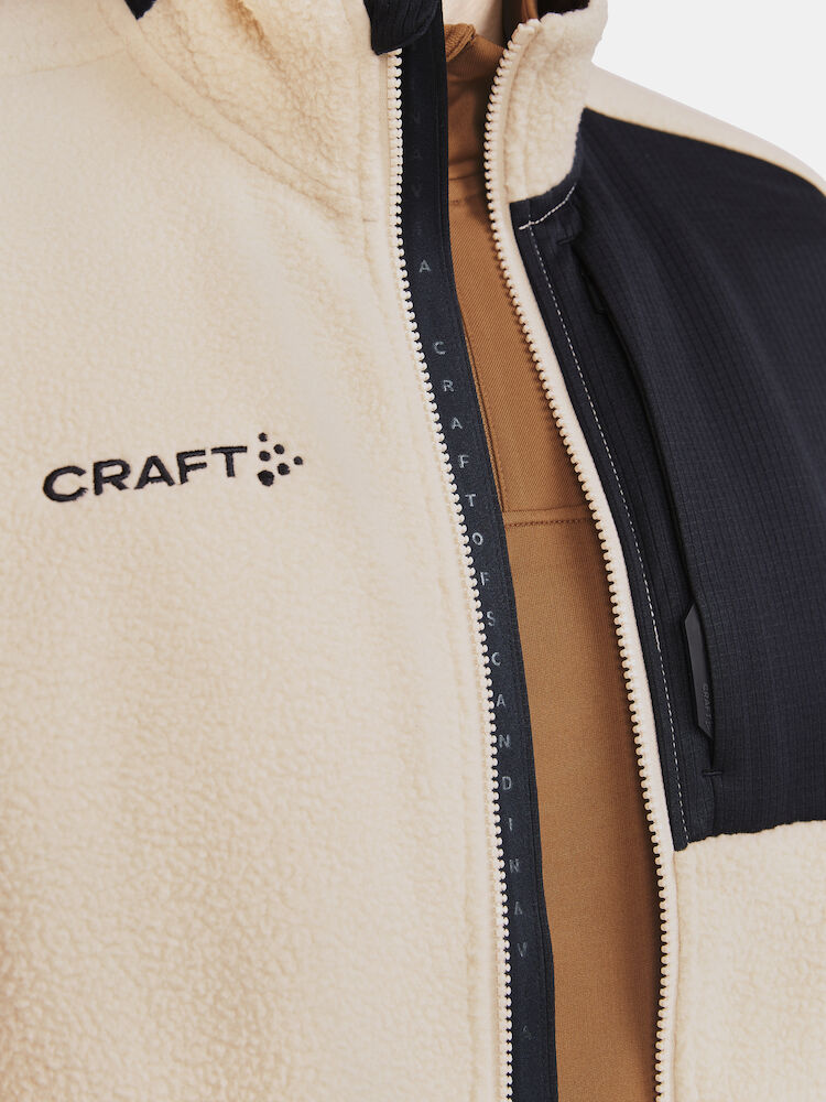 Craft - ADV Explore Pile Fleece Vest M, Ecru/Black