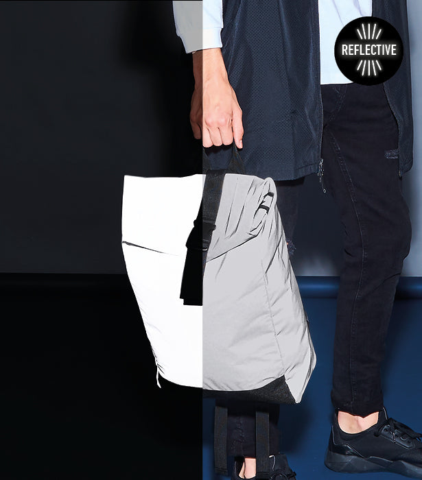 Reflective Roll-Top Backpack