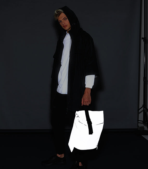 Reflective Roll-Top Backpack