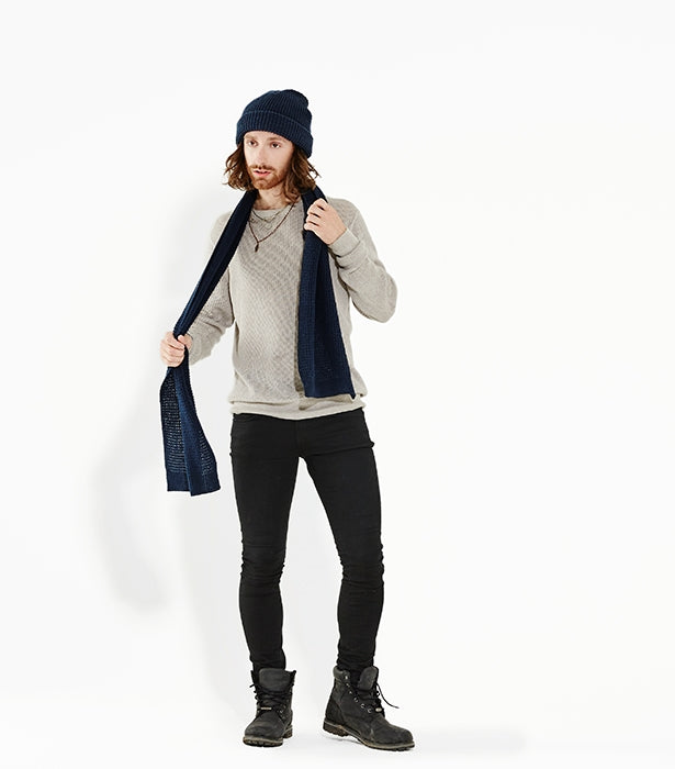 Classic Waffle Knit Scarf