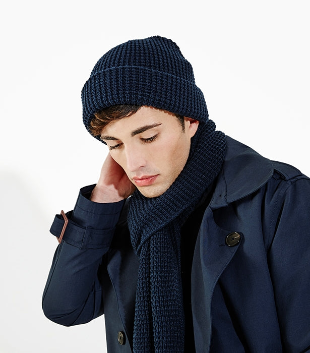 Classic Waffle Knit Scarf